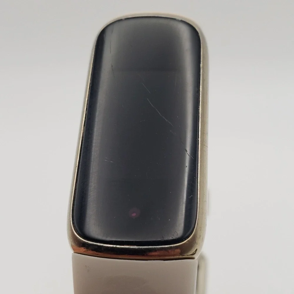 Fitbit Luxe Fitness Tracker Unisex Lunar White Gold FB422 Smartwatch - Tested